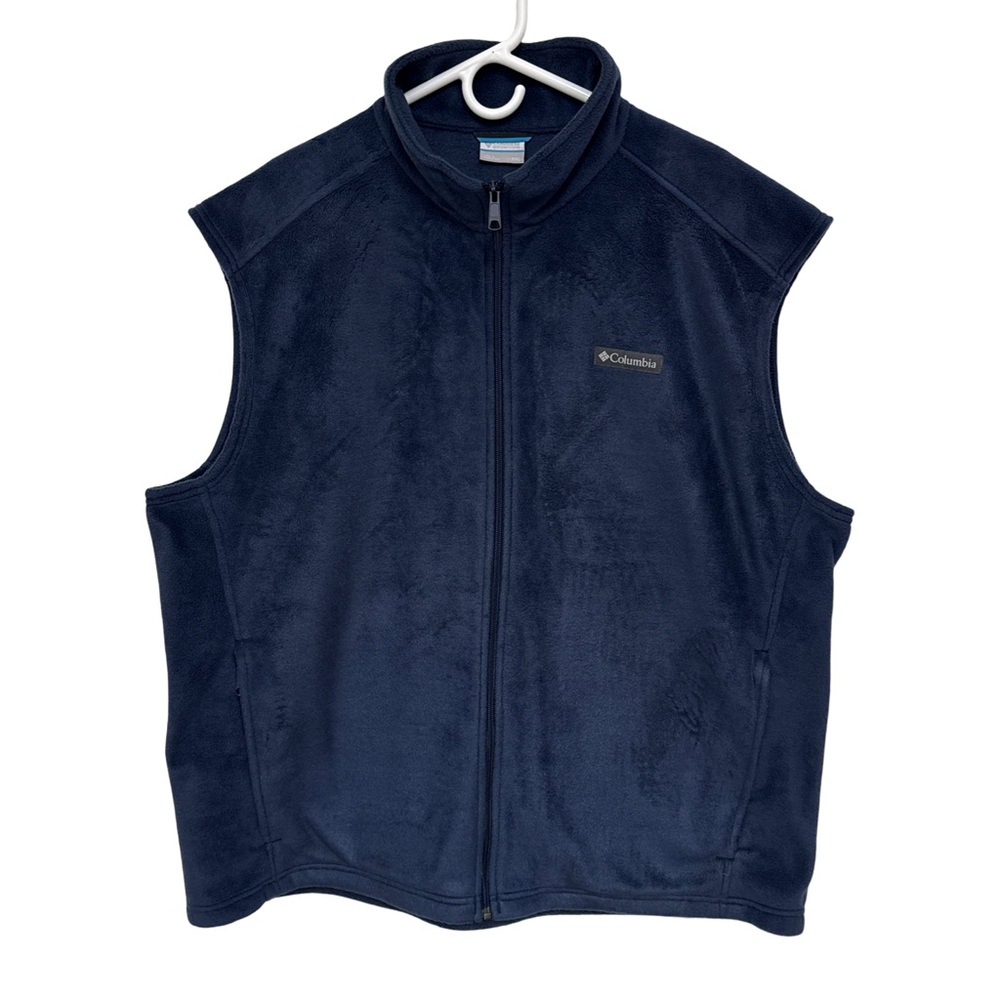 Columbia Blue Fleece Vest Men’s XXL